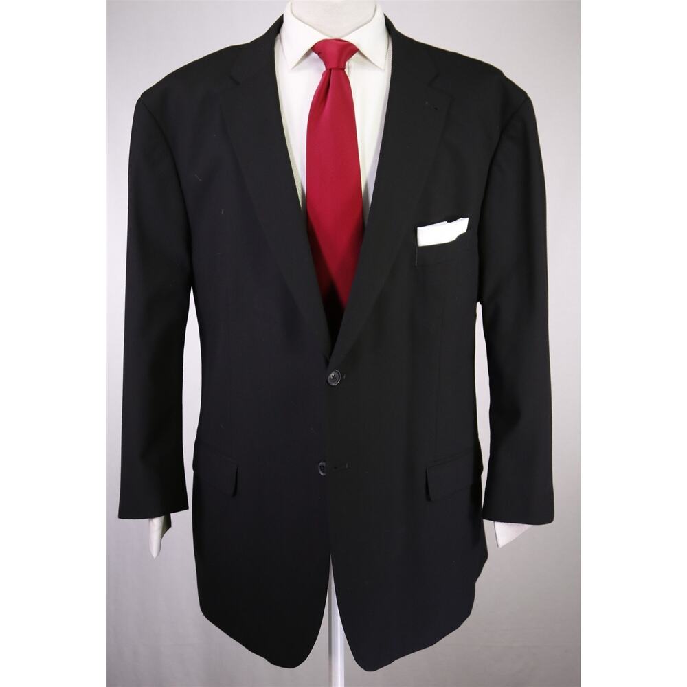 Joseph Abboud Current Solid Black Performance Fab… - image 2